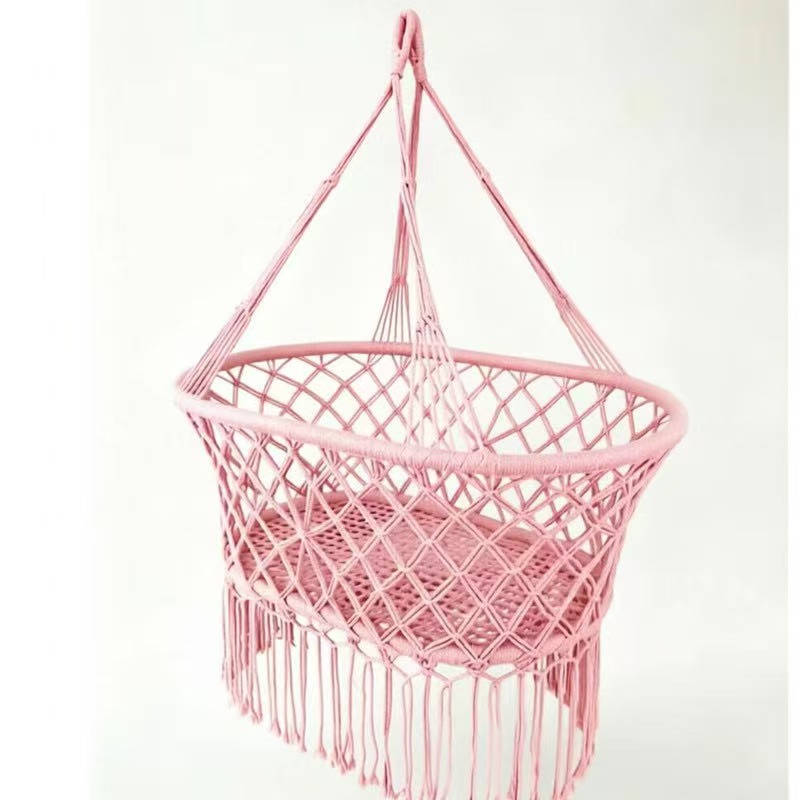 ZJ-MYL Baby Hanging Cradle Basket – Woven Infant Sleep Basket, Portable Baby Hammock Cradle - Image 2
